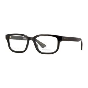 NEW GUCCI EYEGLASSES, BLACK MEN RECTANGLE EYEWEAR GUCCI GG1584O 005